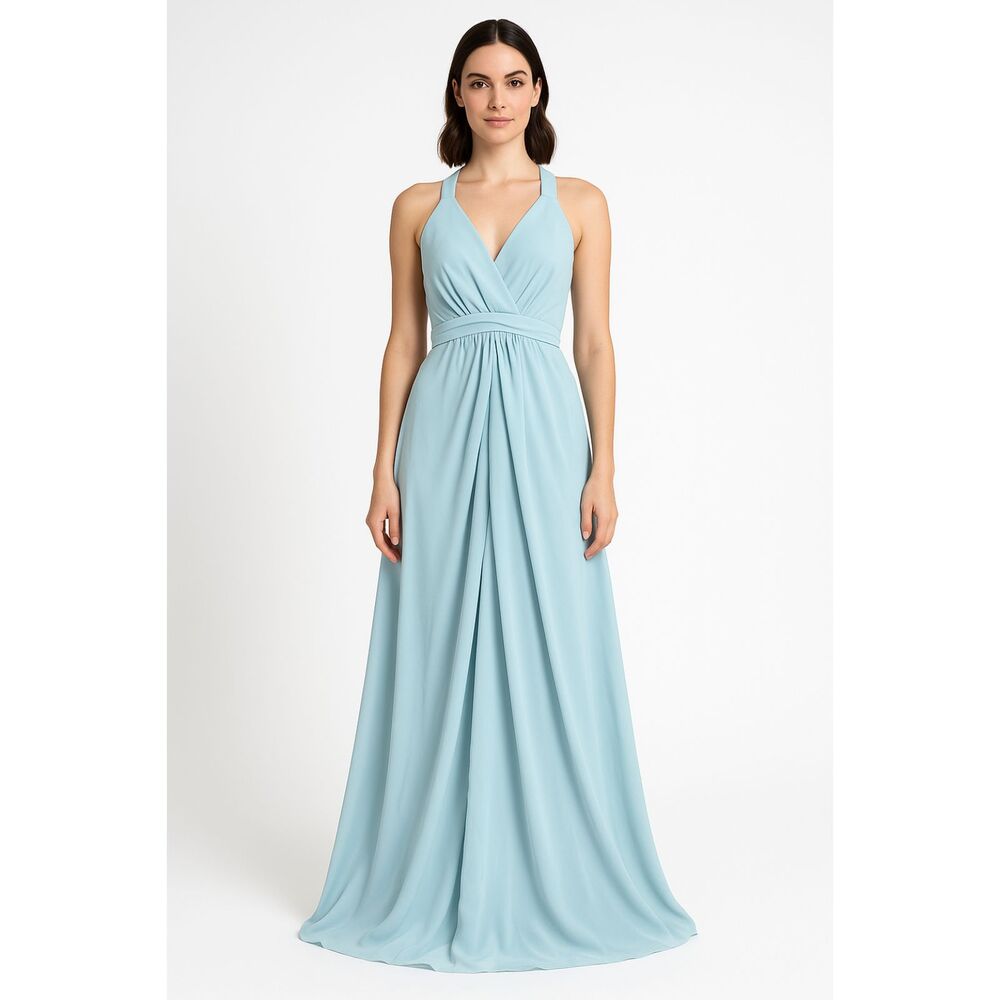 Armani Exchange Mint Open Back Maxi Dress 4 Soft Glam Mermaidcore Romance Drapey